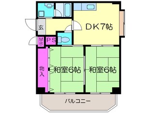 グランドール南栄の物件間取画像